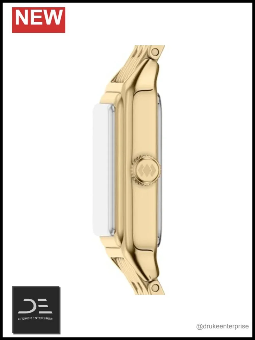 Rectangle Stainless Steel Quartz Women's Watch with Date